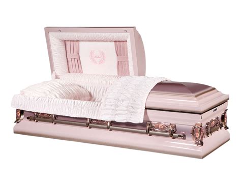 Overnight Caskets Funeral Mother Pink Finish Interior