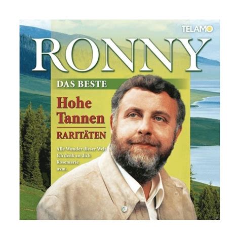 Ronny Das Beste Hohe Tannen Raritaten 2cd Cd Hal Ruinen