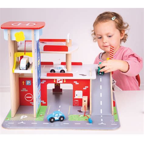 Park And Play Garage Wooden Toy Garage Toy Garage Toy Car Garage