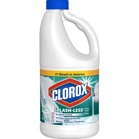 Clorox Concentrated Splash Less Liquid Bleach Clean Linen All