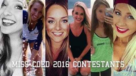 Miss Coed 2016 Contestant Reveal Alison From Ucf Bonnie From Wvu And