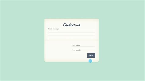 20 Clean And Cool Css Contact Forms W3tweaks