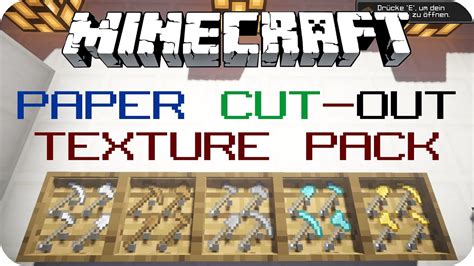Paper Cut Out 179 Minecraft Texture Pack Review De Hd Youtube