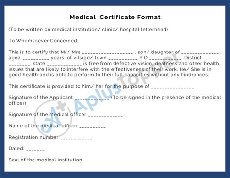 Medical Certificate Purposes Format Guidelines And How To Write A
