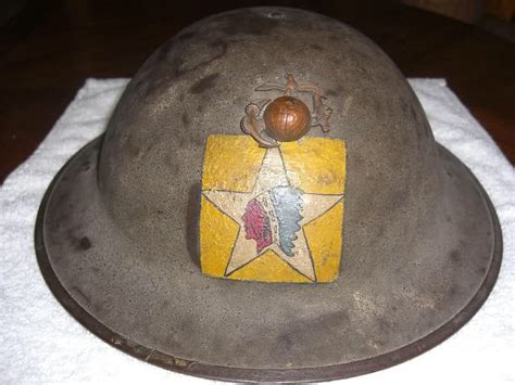 A Nice Example Of A Wwi Marine Corps Helmet Second Battalion Fifth