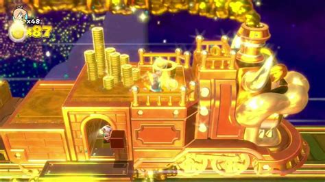 New Super Mario 3d World Golden Train Level Youtube