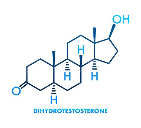 Premium Vector Dihydrotestosterone Dht Androstanolone Stanolone