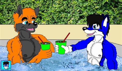 Relaxing In A Hot Tub By Ejhusky On Deviantart