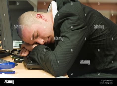 Person Falling Asleep Desk High Resolution Stock Photography And Images