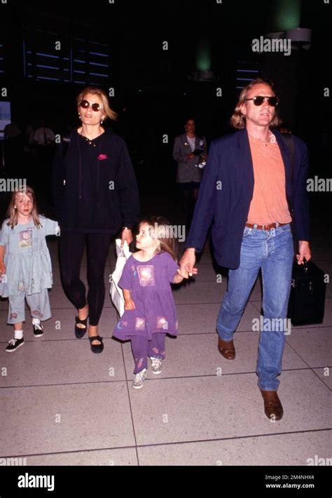 Mariel Hemingway With Husband Stephen Crisman And Daughters May 1993 Credit Ralph Dominguez