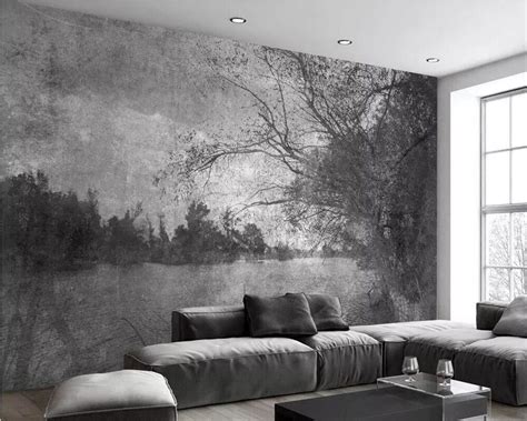 Beibehang Custom Mural Wallpaper Retro Style Black And White Old Photo