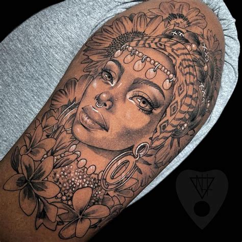 54 Spectacular African Queen Tattoo Designs And Meanings 43 Black Girls With Tattoos Dope