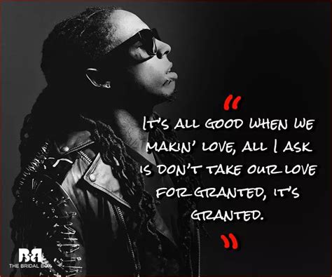 Lil Wayne Love Quotes 15 Love Lyrics From The Rap Phenom Lil Wayne