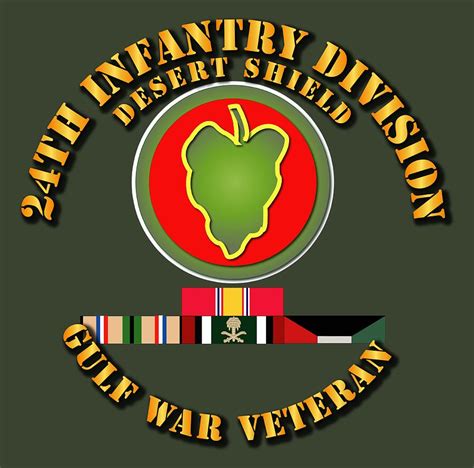 24th Infantry Division Desert Shield W Svc Digital Art