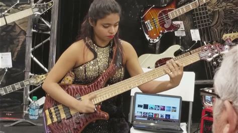 Mohini Dey At 2021 Winter Nammjd Teenaged Bass Phenom From India Tearing It Up At Namm Bass