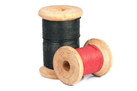 Two Spools Of Thread Stock Photo Image Of Black Thread 25418732