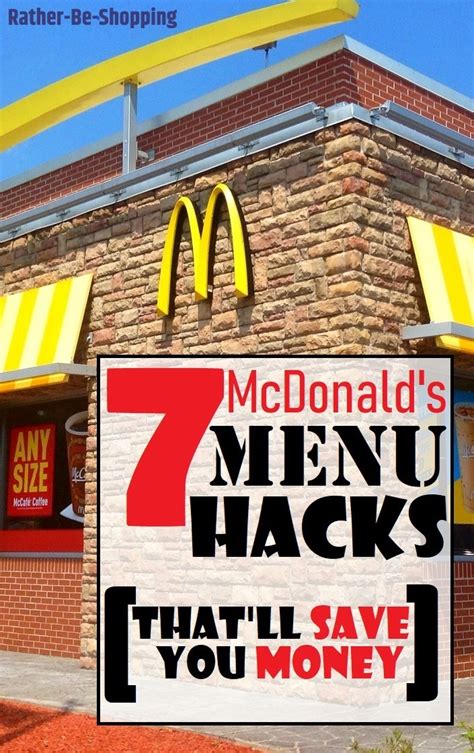 Lesser Known Mcdonalds Menu Hacks Thatll Save You Money