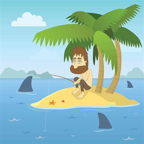 Desert Island Stranded Stock Vectors Istock