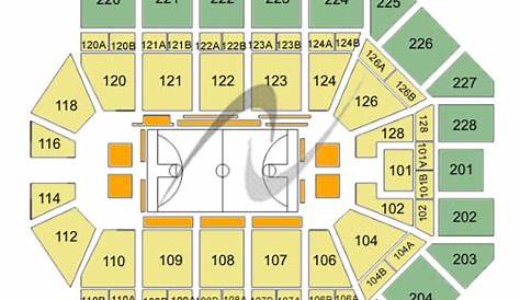 van andel arena floor seating chart