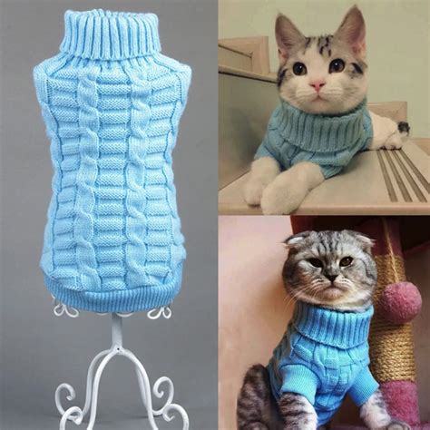 2018 Newest Pet Sweater Winter Autumn Warm Wool Knitted Clothes For Cat