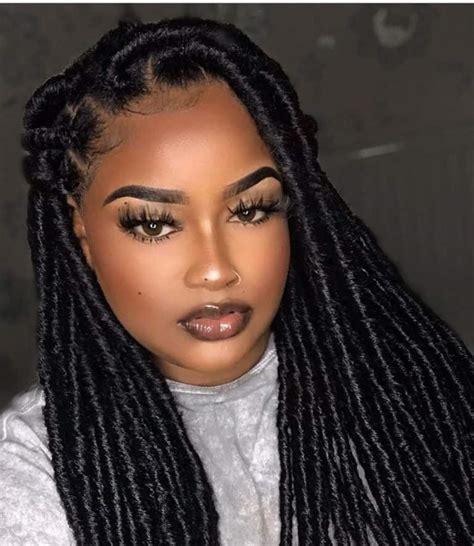 50 Faux Locs And Goddess Locs Hairstyles For 2024