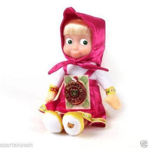 Russian Talking Plush Toy Masha Masha And The Bear 22 Cm 5 Phrases And 1 Songs 1836362550