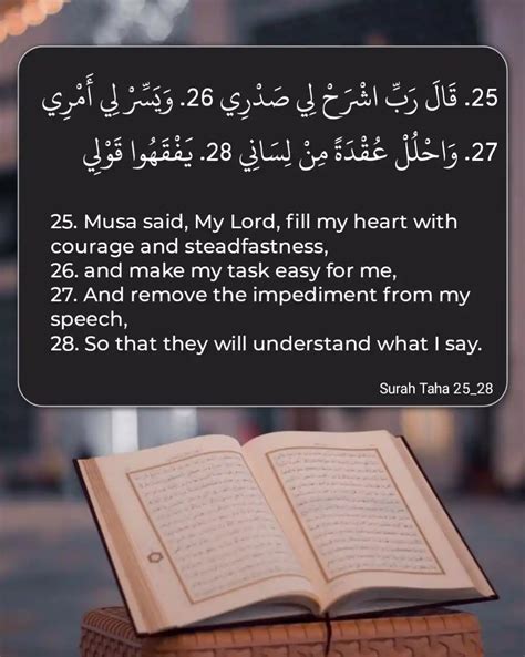 Surah Taha 25 28 Meaning In English