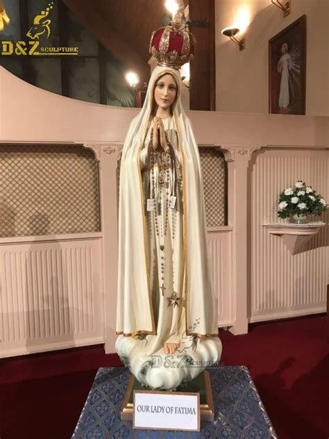 Custom Home Decor Resin Blessed Virgin Mary Statues Lady Of Fátima