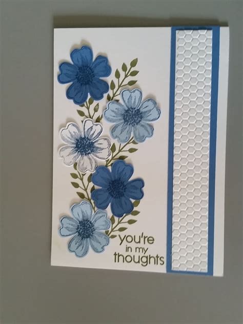 These Cards Were Created Using Stampin Up S Flower Shop Stamp Set And The Coordinating Pansy