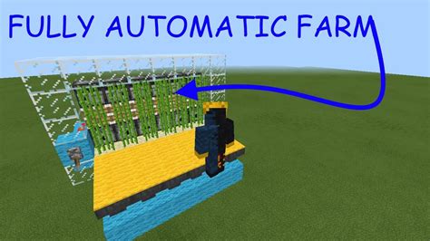 Minecraft Automatic Sugar Cane Farm Tutorial YouTube