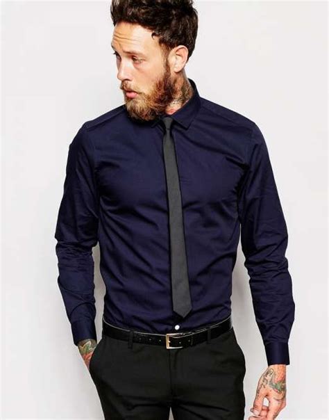 12 Color Shirt With Navy Tie Navy Blue Dress Shirt Blue Shirt Outfit