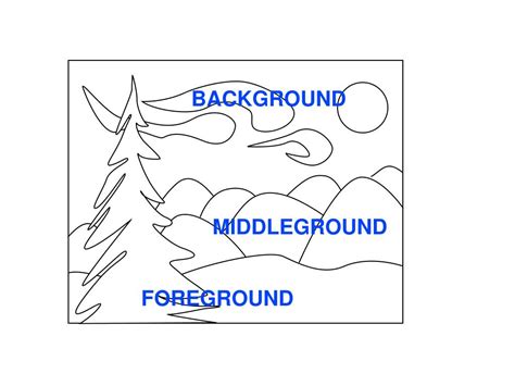 Ppt Part One Space Foreground Middleground Background Powerpoint