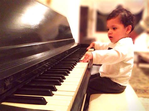 My Baby Playing Piano Cute Playing Piano Piano
