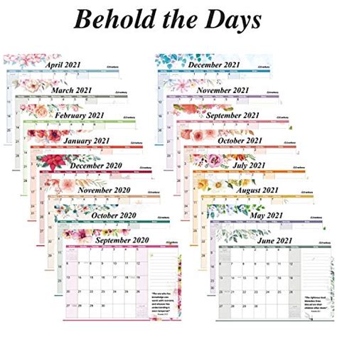 Standing Bible Verse Desk Calendar 2021 Desktop Scripture Calendar On