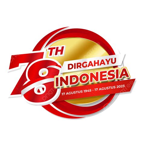 Happy Indonesian Independence Day With The Official Logo Of The
