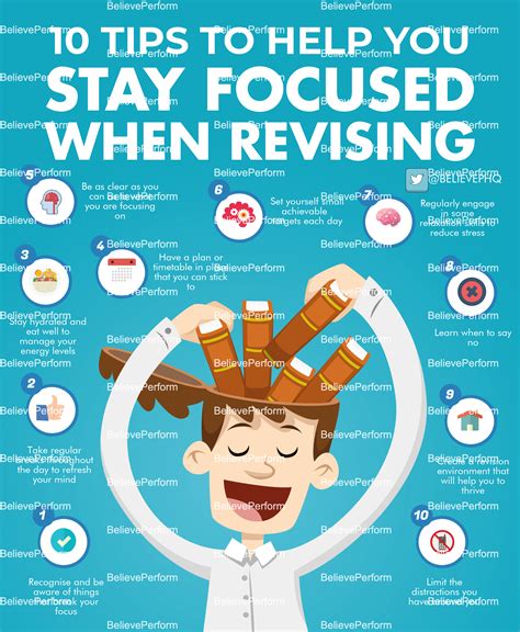 10 Tips To Help You Stay Focused Whilst Revising Believeperform The