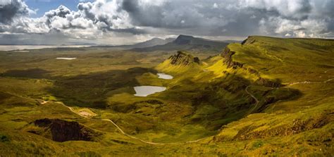 Elevated View From Quiraing At Trotternish Ridge Isle Of Skye Scotland