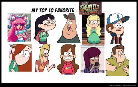 My Top 10 Favorite Gravity Falls Characters By Kbinitiald