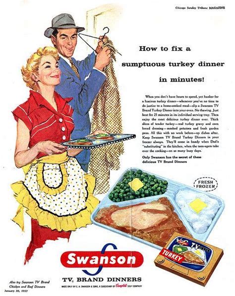Swanson Tv Dinners Vintage Advertisements Tv Dinner Old Advertisements