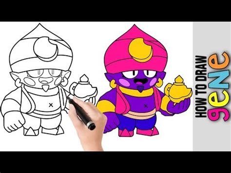 Tick lobs a cluster of mines that separate before landing. How To Draw Gene From Brawl Stars ★ Cute Easy Drawings ...