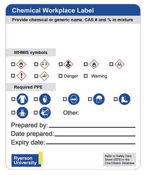 4E62 Whmis Labels Template Wiring Resources 2019 With Hmis Label