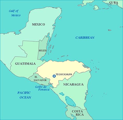 Honduras Map Travelsfinderscom