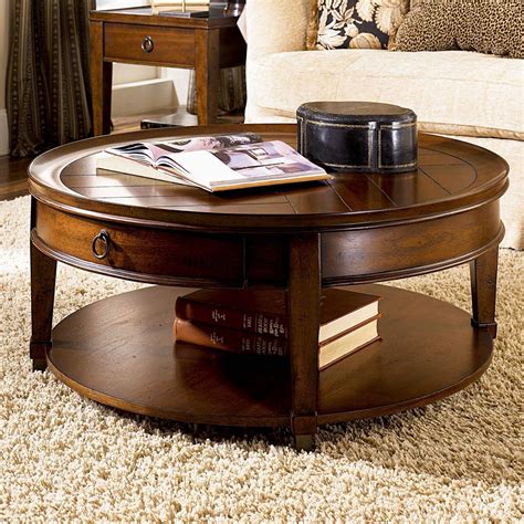 Round Wood Coffee Table With Storage A Versatile And Stylish Addition