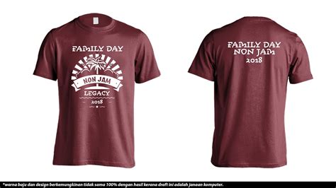 Family day tshirt by faiqareka graphicriver. CETAK BAJU ONLINE: CETAK TSHIRT FAMILY DAY (NON JAM FAMILY)