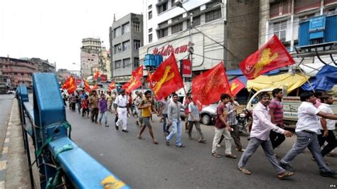 Indian Workers Strike Over Modi Labour Reforms Bbc News