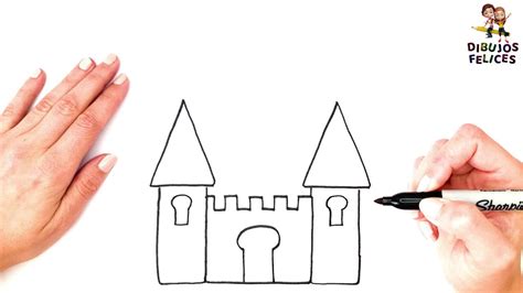 Cómo Dibujar Un Castillo Paso A Paso 🏰 Dibujos Muy Fáciles Dibujos De