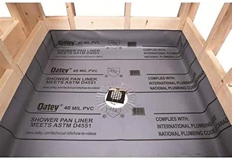 Oatey 41601 6 Ft X 50 Ft Pvc Shower Pan Liner 40 Mil Gray 24hr Supply