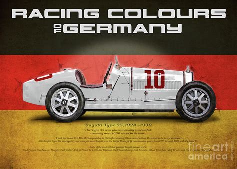 Bugatti 35b Germany Painting By Raceman Decker Fine Art America
