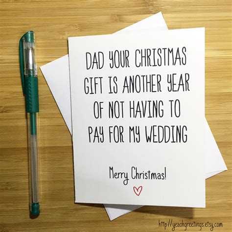 Christmas Card For Dad Funny Christmas Card Father Merry
