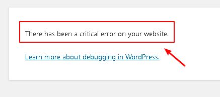 Fix There Has Been Critical Error On Your WordPress Website